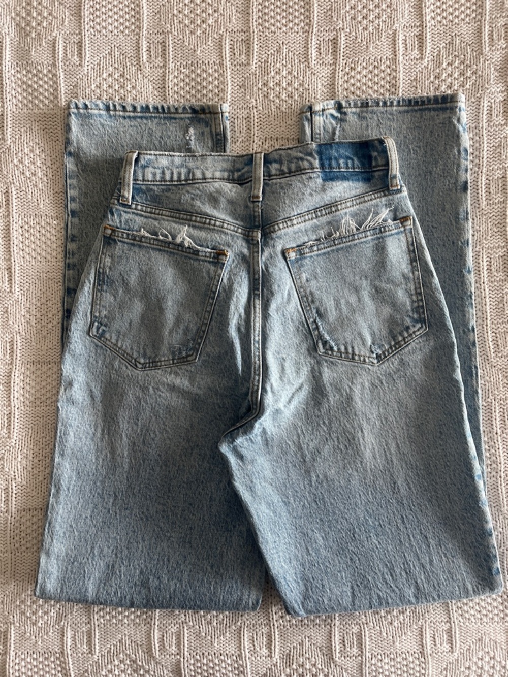 Abercrombie and Fitch Curve Love Ultra High Rise 90s Straight Jean Sz 28 / 6 xl - Picture 13 of 14